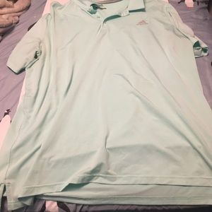 Mens Adidas teal golf shirt